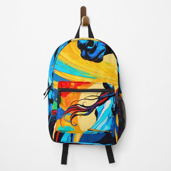 Item preview, Bright blue horse detailed design designed and sold by GrizzlyCollective.