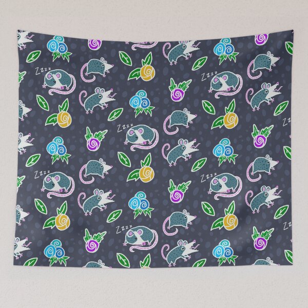 Item preview, Cute Screaming Possums & Flowers designed and sold by GrudaDesigns.
