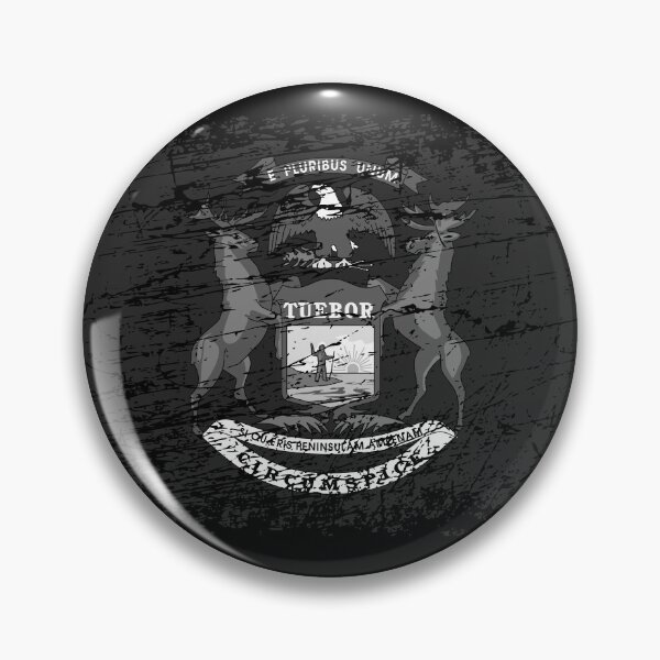Item preview, Michigan flag used look designed and sold by GeogDesigns.