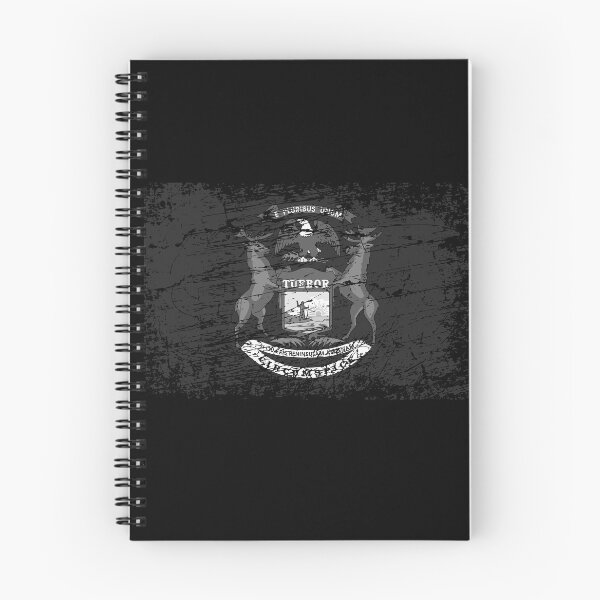 Item preview, Michigan flag used look designed and sold by GeogDesigns.