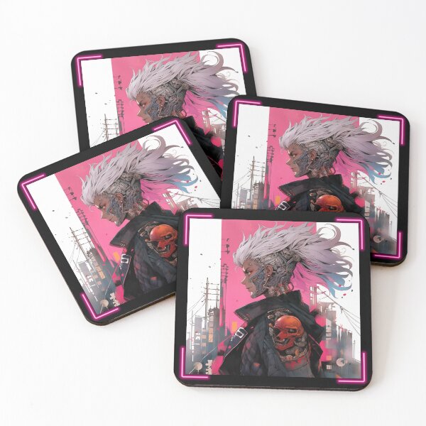 Item preview, Cyberpunk hacker girl hacks the heart of Mega Tokyo. designed and sold by Mecha Brave Studio.