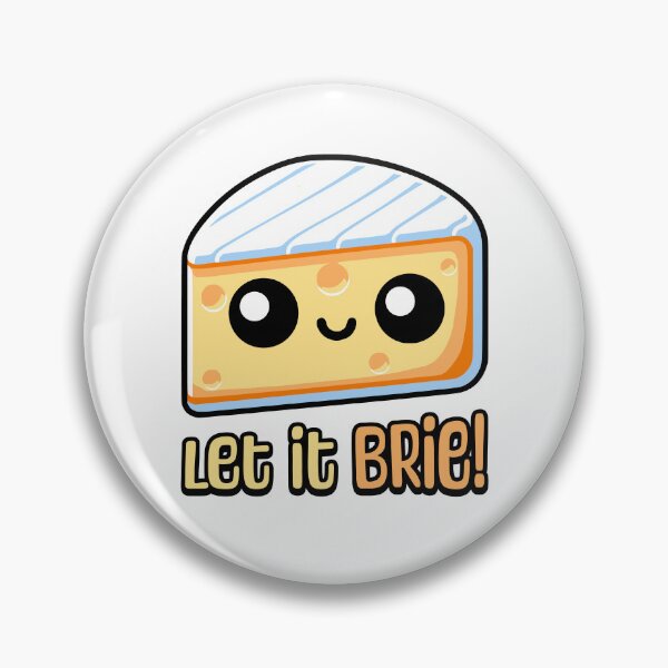 Item preview, Let It Brie! Cute Cheese Pun Cartoon designed and sold by PMCreative.