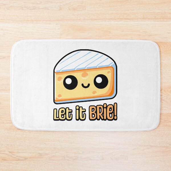 Item preview, Let It Brie! Cute Cheese Pun Cartoon designed and sold by PMCreative.