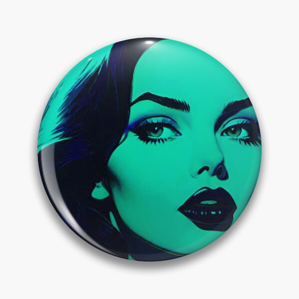 Item preview, Blue and Black Woman: 1940s designed and sold by GrizzlyCollective.