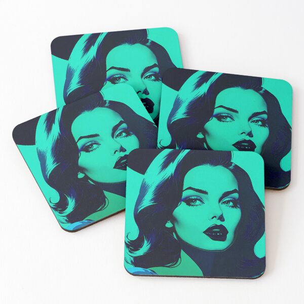 Item preview, Blue and Black Woman: 1940s designed and sold by GrizzlyCollective.