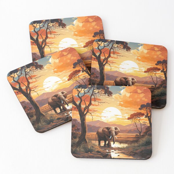 Item preview, Landscape, wildlife, Elephant art work  designed and sold by Slickskillz11.