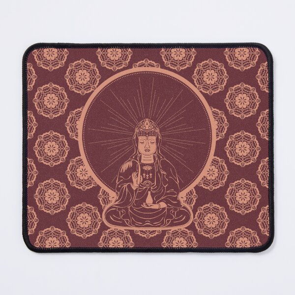 Item preview, Kuan Yin Sattva - Wine + Coral designed and sold by Irene Estelle.