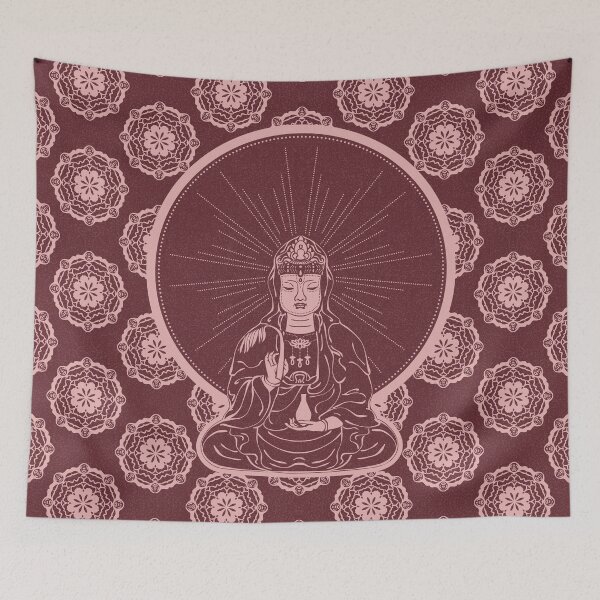 Item preview, Kuan Yin Sattva - Wine + Rose designed and sold by Irene Estelle.