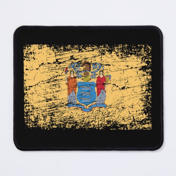 Item preview, New Jersey flag used look designed and sold by GeogDesigns.