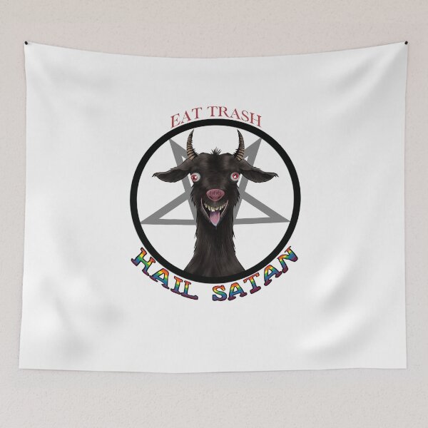 Item preview, Eat trash hail satan designed and sold by B1A-Store.