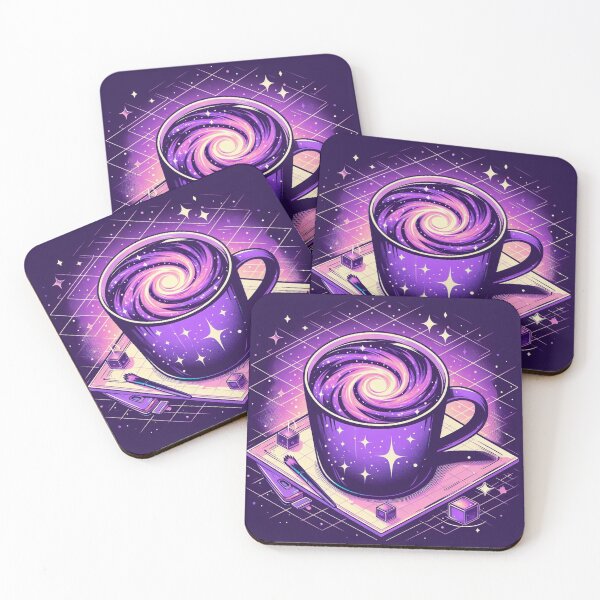 Item preview, Cosmic Brew: A Pop Art Aesthetic Design of a Coffee Cup designed and sold by StickerStudio27.