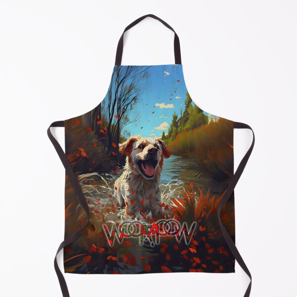 Item preview, Joyful dog bathing in the river designed and sold by Woof-WoofSK.