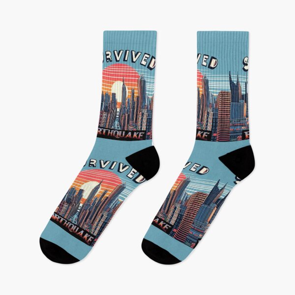 Item preview, United States of America April 5, 2024 earthquake in New York Manhattan "I survived the earthquake" designed and sold by JaroDesign2023.