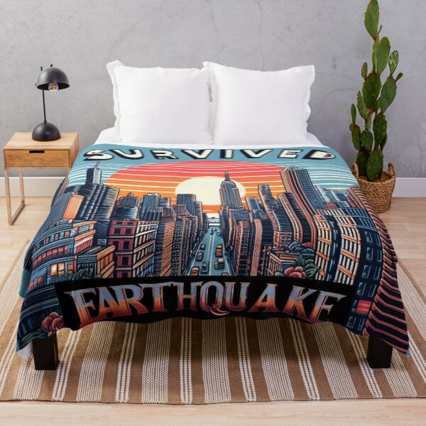 Item preview, United States of America April 5, 2024 earthquake in New York Manhattan "I survived the earthquake" designed and sold by JaroDesign2023.