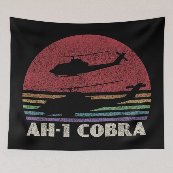 Item preview, AH1 Cobra Helicopter Retro Vintage Sunset Gift designed and sold by MilitaryMart.