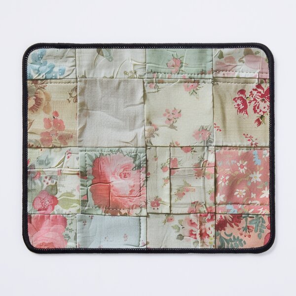 Item preview, Old Time Patchwork Quilt Antique Shabby Chic Handmade Needlepoint Style designed and sold by AmandaArcane.