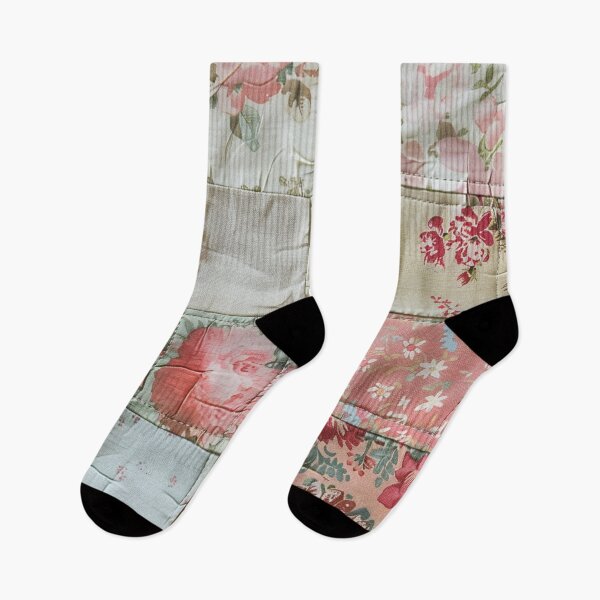 Item preview, Old Time Patchwork Quilt Antique Shabby Chic Handmade Needlepoint Style designed and sold by AmandaArcane.