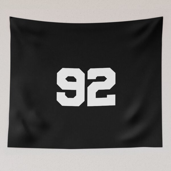 Item preview, 92, Ninety-two, white, University designed and sold by Numbers-Art.