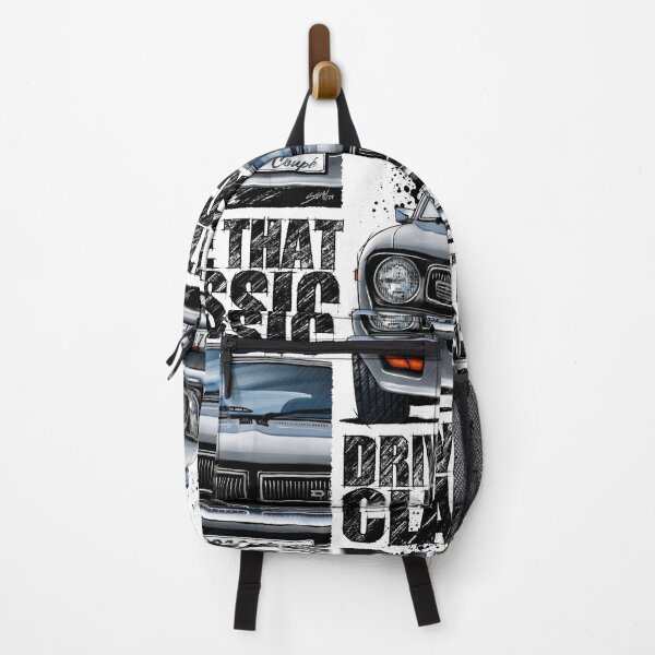 Item preview, Drive That Classic featuring the Iconic Datsun B210 in silver. (light coloured background) designed and sold by Petrolhead T-Shirts and Art.