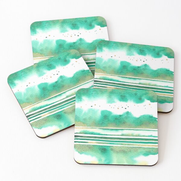 Item preview, Abstract green and gold designed and sold by Azyrielle.