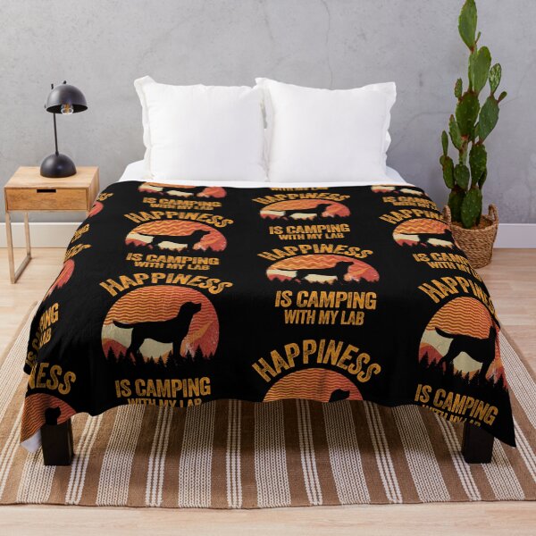 Item preview, Wavy Happiness Is Camping With My Lab Labrador designed and sold by Guarddogdrive.