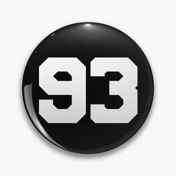Item preview, 93, Ninety-three, white, University designed and sold by Numbers-Art.