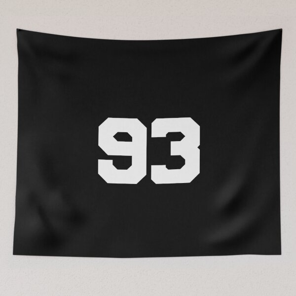 Item preview, 93, Ninety-three, white, University designed and sold by Numbers-Art.