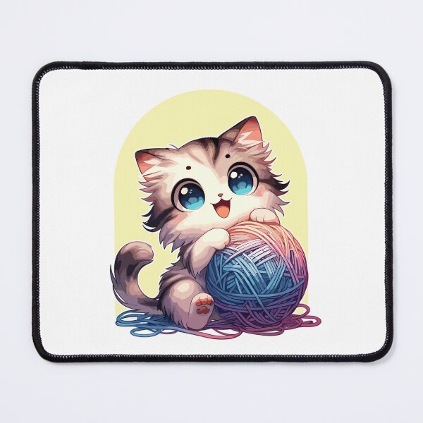 Item preview, Cute Cat with Ball of Strings T-Shirt designed and sold by ParenthoodPuns.