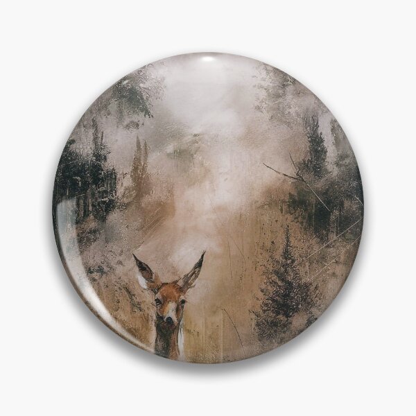 Item preview, Deer in a foggy forest designed and sold by Tajdi.