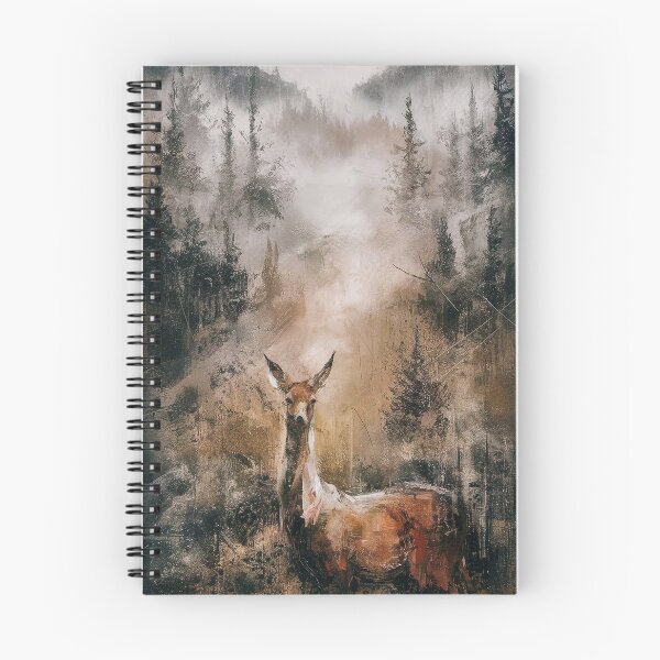 Item preview, Deer in a foggy forest designed and sold by Tajdi.