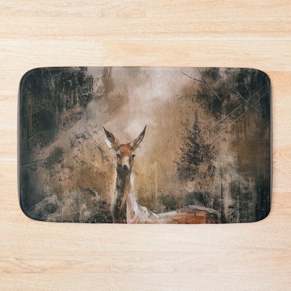 Item preview, Deer in a foggy forest designed and sold by Tajdi.