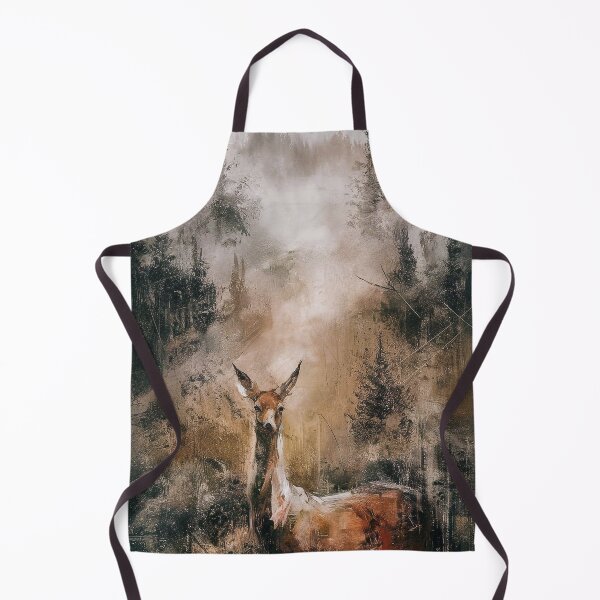 Item preview, Deer in a foggy forest designed and sold by Tajdi.