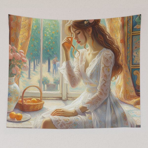 Item preview, The "Girl by the window" designed and sold by aleksandr13.