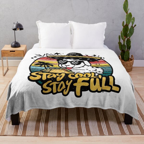 Item preview, CINCO DE MAYO - SHEEP IN SOMBRO EATING TACOS - STAY FULL STAY COOL  2 designed and sold by justyna-s28.