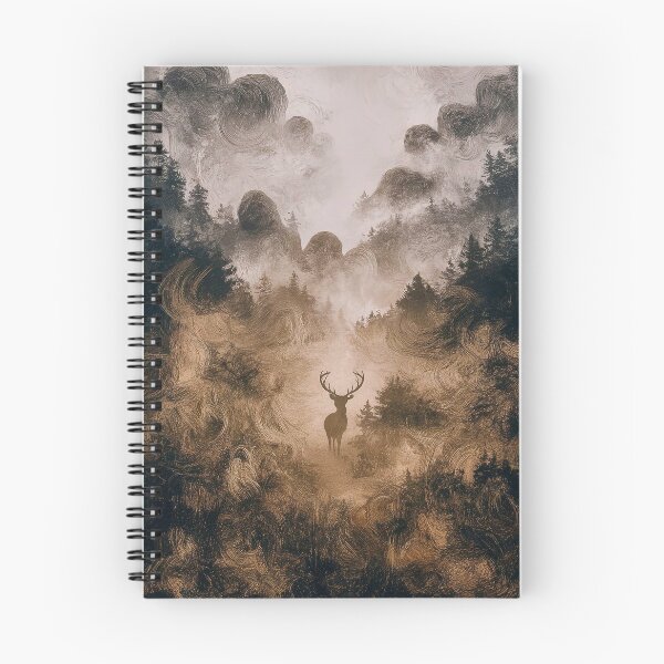 Item preview, Deer in a foggy forest designed and sold by Tajdi.