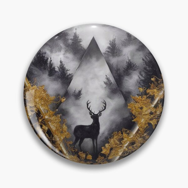 Item preview, Deer in a foggy forest designed and sold by Tajdi.