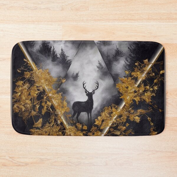 Item preview, Deer in a foggy forest designed and sold by Tajdi.