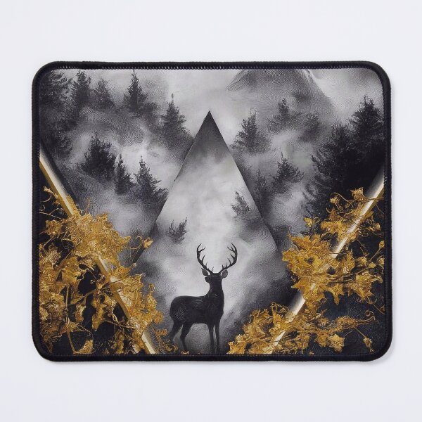 Item preview, Deer in a foggy forest designed and sold by Tajdi.