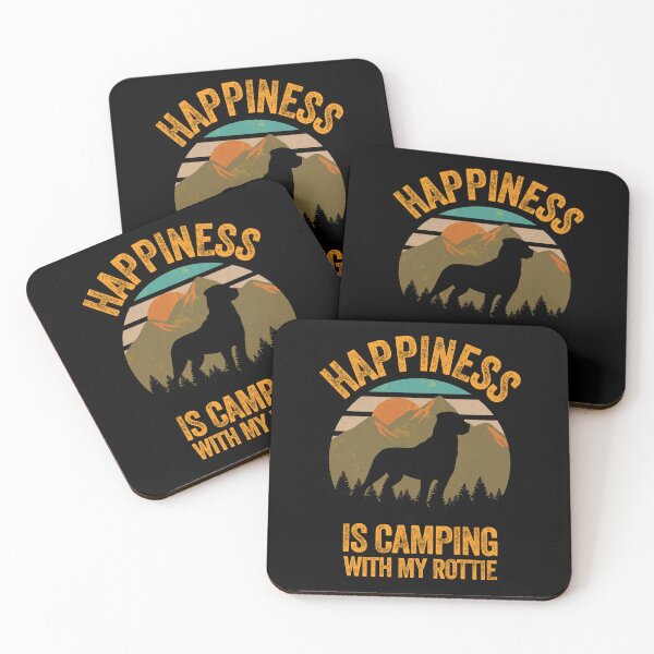 Item preview, Mountains Happiness Is Camping With My Rottweiler designed and sold by Guarddogdrive.