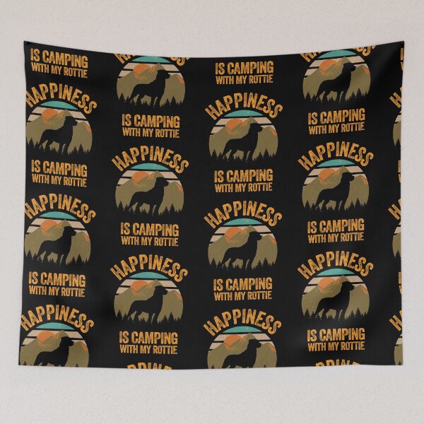 Item preview, Mountains Happiness Is Camping With My Rottweiler designed and sold by Guarddogdrive.