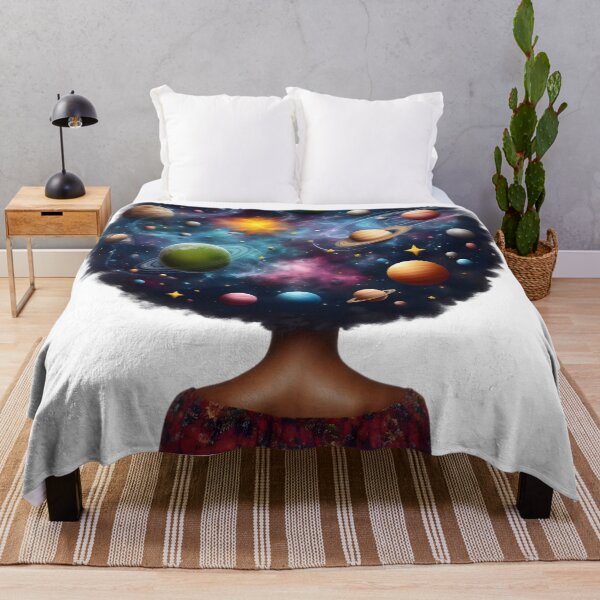 Item preview, Afrofuturism Afro Girl designed and sold by KitonicTees.
