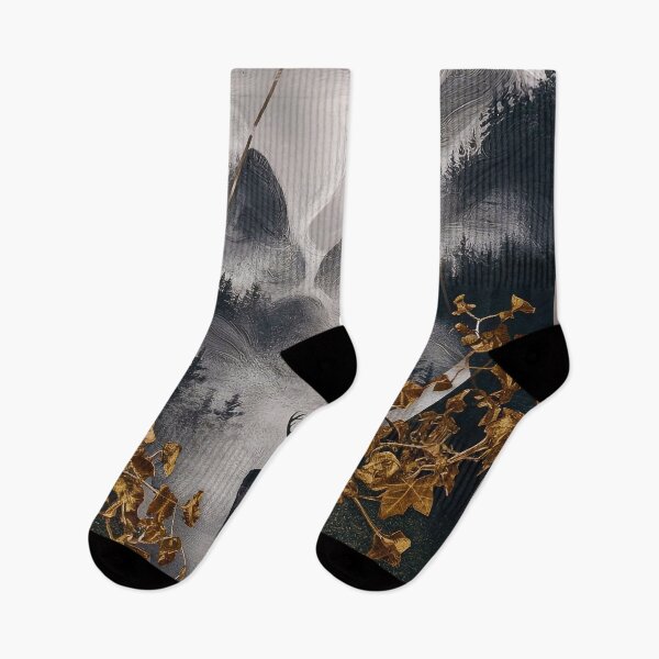 Item preview, Deer in a foggy forest designed and sold by Tajdi.