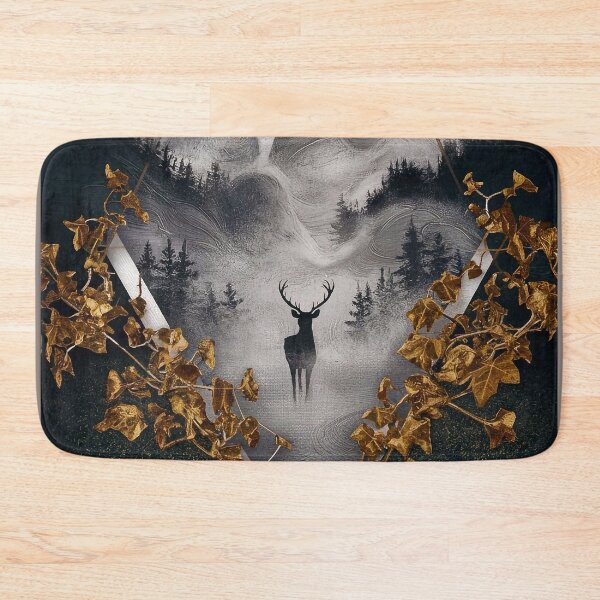 Item preview, Deer in a foggy forest designed and sold by Tajdi.