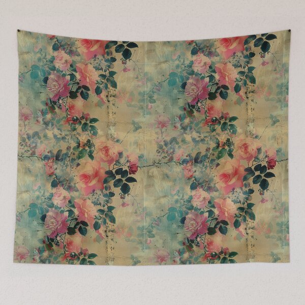 Item preview, Victorian Southern Gothic Shabby Chic Faded Antique Moody Floral Victorian Style designed and sold by AmandaArcane.