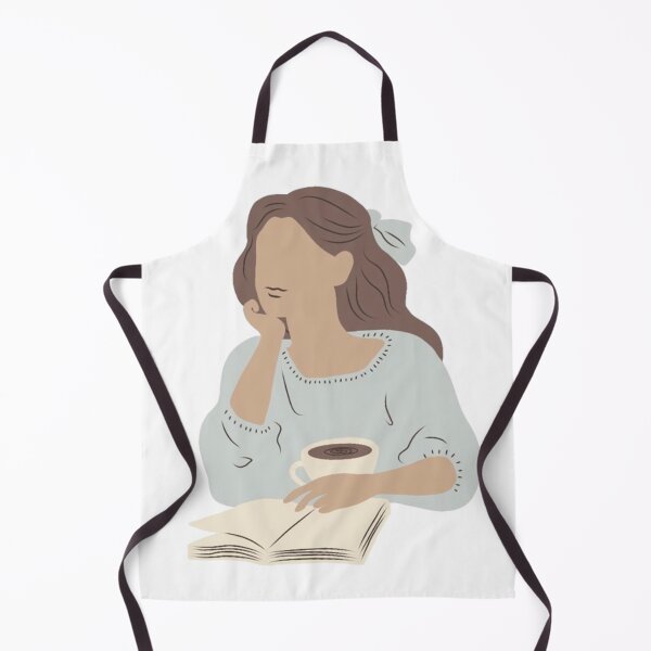 Item preview, Girl with Book and Coffee designed and sold by jennysselling.