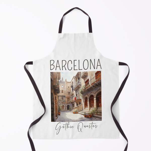 Item preview, A Watercolor Design of the Gothic Quarter (Barri Gòtic) - Barcelona - Spain designed and sold by Sketch-Shack.