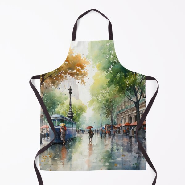 Item preview, A Watercolor Design of the La Rambla - Barcelona - Spain designed and sold by Sketch-Shack.