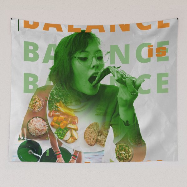 Item preview, Eating Healthy Balanced Diet Poster designed and sold by anelissss.