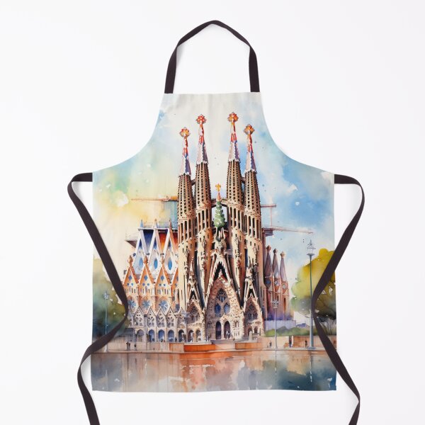 Item preview, A Watercolor Design of the Sagrada Familia - Barcelona - Spain designed and sold by Sketch-Shack.