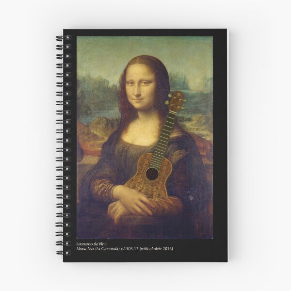 Aperçu de l'œuvre Mona Lisa [avec ukulélé] créée et vendue par art-of-the-uke.